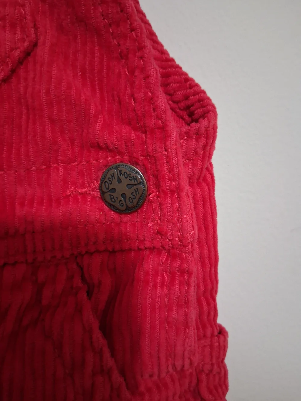 OshKosh B'gosh Red Corduroy Overalls for Kids